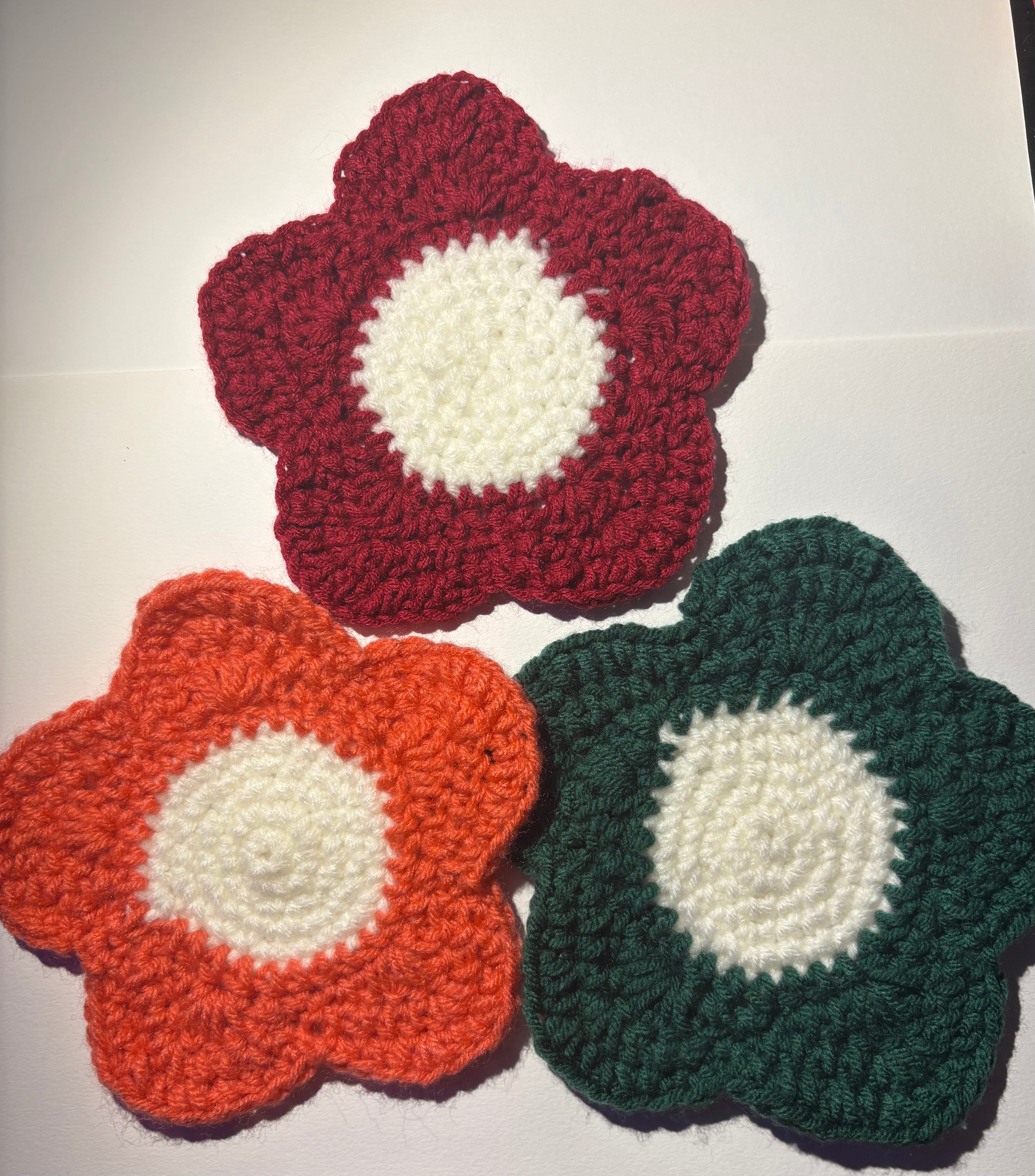 Daisy drink coasters
